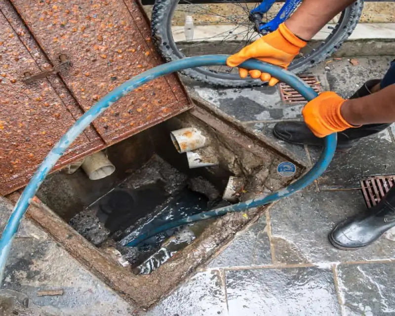 hydro-jetting-service-in-residential-drain. Drain Tile Cleaning Hydro Jetting Plumbing Services – Sewer & Drain Cleaning in Surrey, Vancouver, and Surrounding area